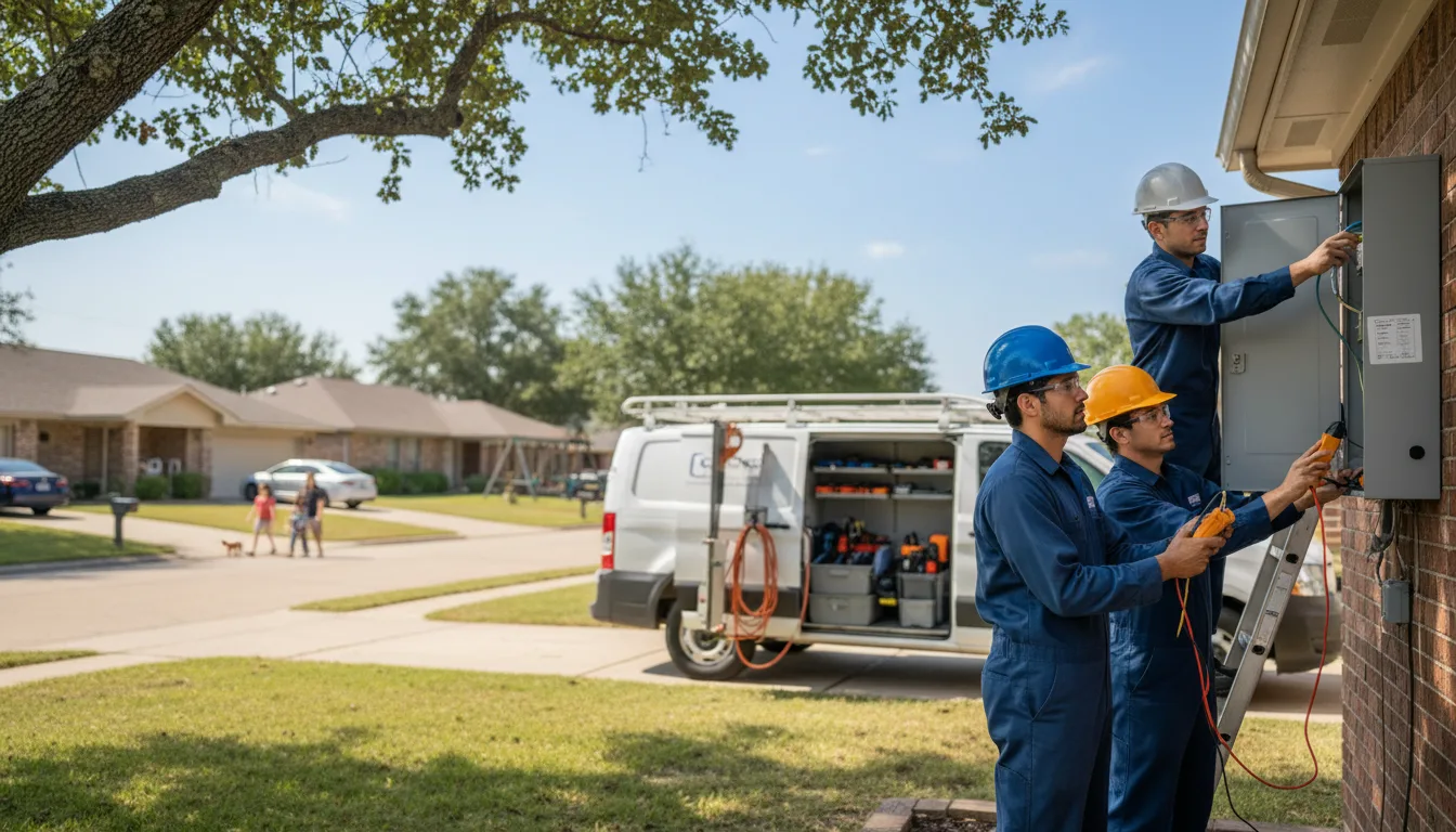 Certified electrician providing emergency electrical services in Pollock, MO
